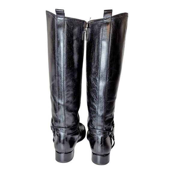 TORY BURCH Aaden Black Leather Riding Boot Size 5M - Picture 5 of 9